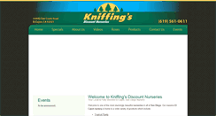 Desktop Screenshot of kniffingsnursery.com