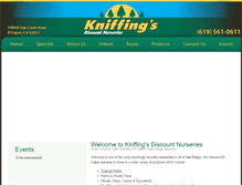 Tablet Screenshot of kniffingsnursery.com